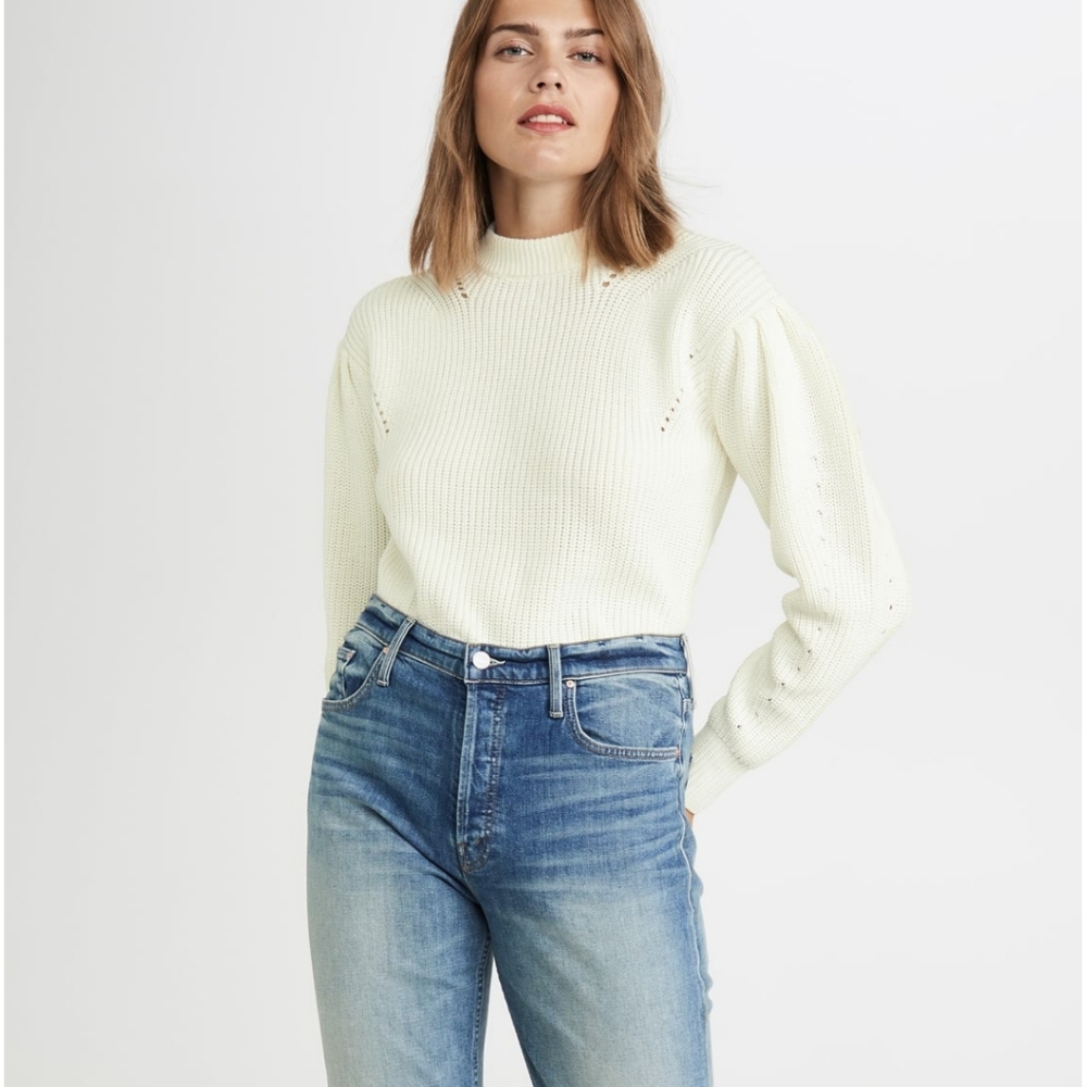 English Factory bubble sleeve sweater